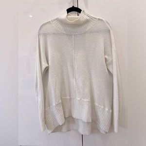 Urban Heritage Mock-neck Cream Sweater
